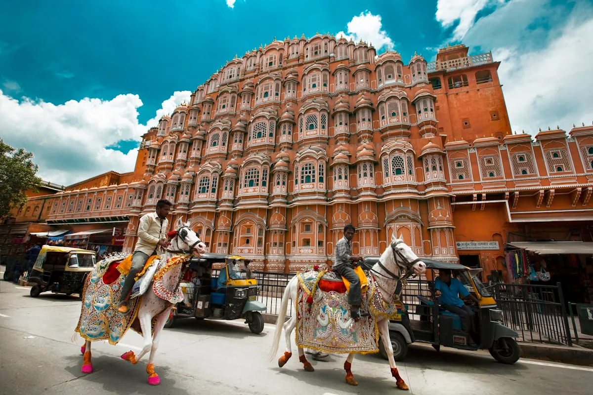 Hawa Mahal facade in Jaipur, India