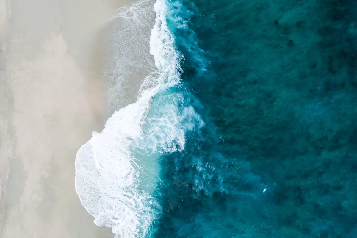 Caribbean beach and pier near Cancún